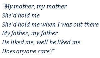 ode to my family lyric|paroles ode to my family.